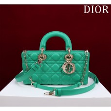 Dior Lady D-Joy lambskin green 26 x 13.5 x 5cm 