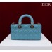 Dior Lady D-Joy lambskin blue 26 x 13.5 x 5cm 