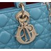 Dior Lady D-Joy lambskin blue 26 x 13.5 x 5cm 