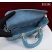 Dior Lady D-Joy lambskin blue 26 x 13.5 x 5cm 