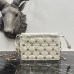 Dior Lady Dior Milly mini lambskin 19 x 13 x 5cm whtie