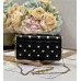 Dior Lady Dior pouch pearl black 21 x 11.5 x 4.5cm