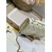 Dior Lady Dior pouch pearl white 21 x 11.5 x 4.5cm