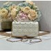 Dior Lady Dior pouch pearl white 21 x 11.5 x 4.5cm