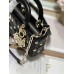 Dior Lady Dior D-joy 22 x 12 x 6 cm black lambskin