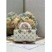 Dior Lady Dior D-joy 22 x 12 x 6 cm white lambskin