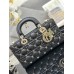 Dior Lady D-Joy 26*13.5*5cm lambskin black