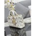 Dior Lady D-Joy 26*13.5*5cm lambskin white