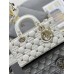 Dior Lady D-Joy 26*13.5*5cm lambskin white