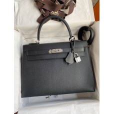 Hermes Kelly 32cm Epsom black silver