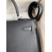 Hermes Kelly 32cm Epsom black silver