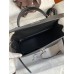 Hermes Kelly 32cm Epsom black silver