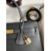 Hermes Kelly 32cm Epsom black gold