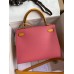 Hermes Kelly 32cm Epsom red gold