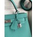 Hermes Kelly 32cm Epsom green silver