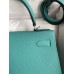 Hermes Kelly 32cm Epsom green silver