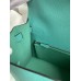 Hermes Kelly 32cm Epsom green silver