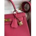 Hermes Kelly 32cm Epsom red silver