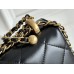 Chanel gold ball 14.5x22x8cm black