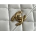 Chanel gold ball 12x19x8cm white