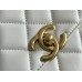 Chanel gold ball 14.5x22x8cm white