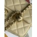 Chanel gold ball 13x20x7cm black lambskin  beige