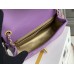 Chanel gold ball 13x20x7cm black lambskin  purple