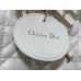 Dior Lady Dior 20cm white