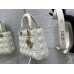 Dior Lady Dior 20cm white