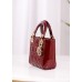 Dior Lady Dior 17cm patent red