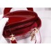 Dior Lady Dior 17cm patent red