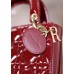 Dior Lady Dior 17cm patent red