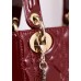 Dior Lady Dior 17cm patent red