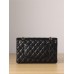 Chanel classic flap 25cm caviar black 