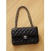 Chanel classic flap 20cm caviar black 