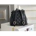 Chanel backpack 17.5x16.5x10cm small caviar