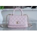 Chanel Mini Coco handle 13×19×9cm pink