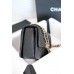 Chanel classic flap bag 20X10X15cm caviar