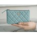 Chanel mini pouch 9.5×15×1cm Tiffany