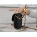 Chanel mini gold ball bag 9.5x10.5x3cm