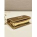 Prada 1MR024 gold bag 11.5x8cm