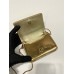 Prada 1MR024 gold bag 11.5x8cm