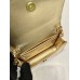 Prada 1MR024 gold bag 11.5x8cm