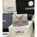 Chanel classic flap mini CF 17cm  flower buckle