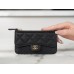 Chanel wallet card holder 7.5×13×1cm