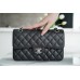 Chanel classic flap 23cm small size silver Caviar Hass leather