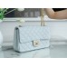 Chanel classic flap 23cm flower buckel