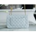 Chanel classic flap 23cm flower buckel