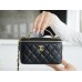 Chanel Vantity case with letter handle 9.5*17*8cm