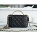 Chanel Vantity case with letter handle 9.5*17*8cm